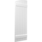 Ekena Millwork Americraft 5-Board (2 Batten) Wood Joined Board-n-Batten Shutters w/Ellipt Top, ARW101BE518X77WHH, PR ARW101BE518X77WHH - alternate 8
